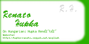 renato hupka business card